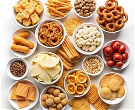 Snacks and savoury products